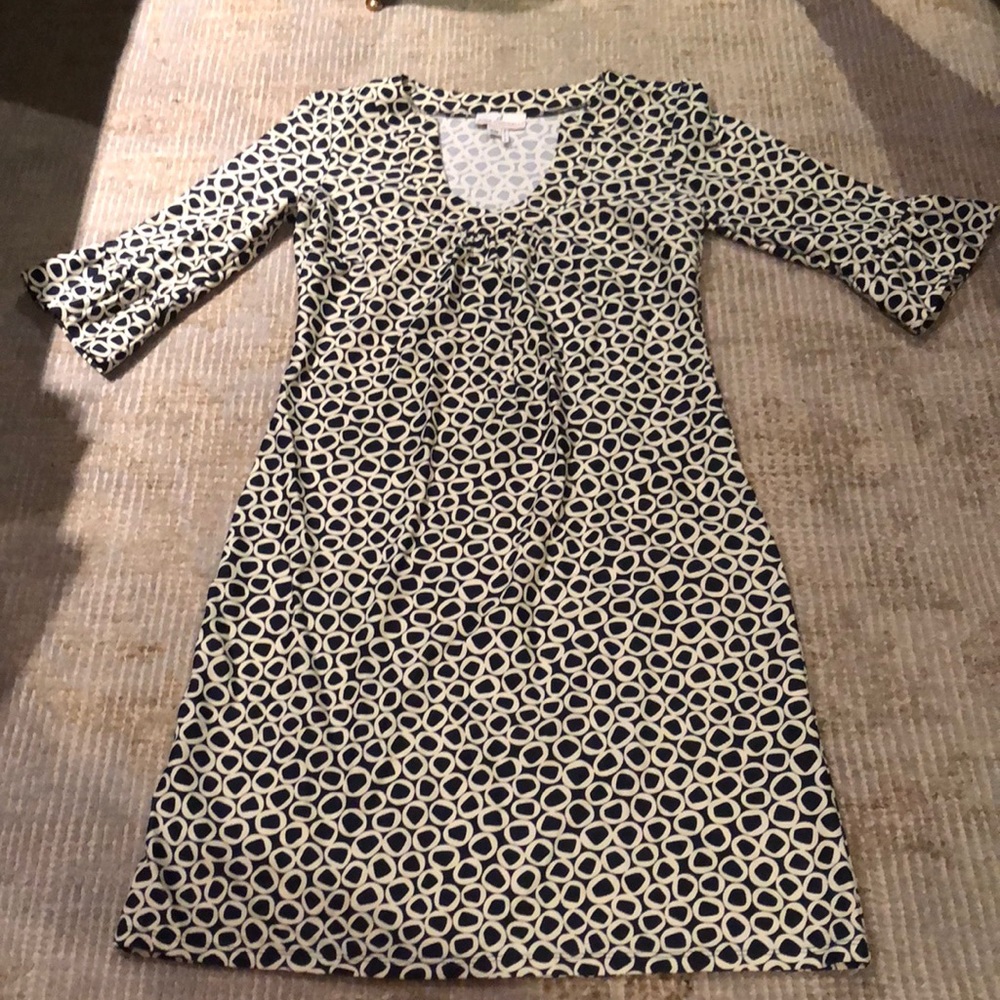 Jude Connally three quarter bell sleeve dress